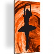 Frau Ballet Tanz Bild auf Leinwand 