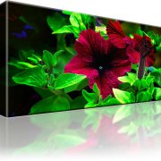 Blume Wandbild auf Leinwand 