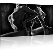 Sexy Erotik Leinwand Bild 1-Teilig: 100x55 cm | Schwarz-weiss