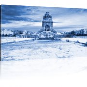 Völkerschlachtdenkmal im Winter als Wandbild 