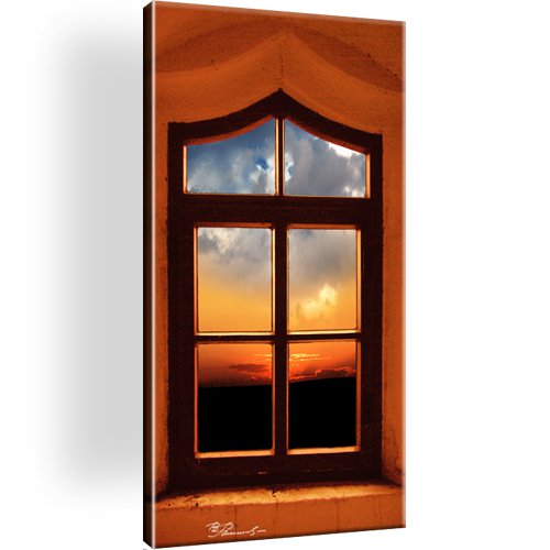 Fenster Landschaft Wandbild 