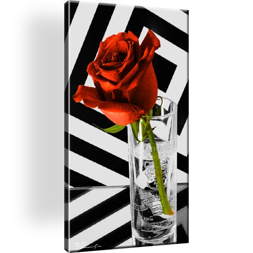 Rose Glass Vodka Smirnoff Leinwandbild 