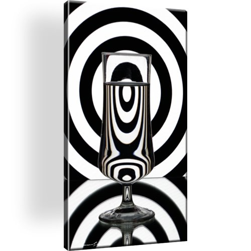 Glass Wein Abstrakt Wandbild auf Leinwand 
