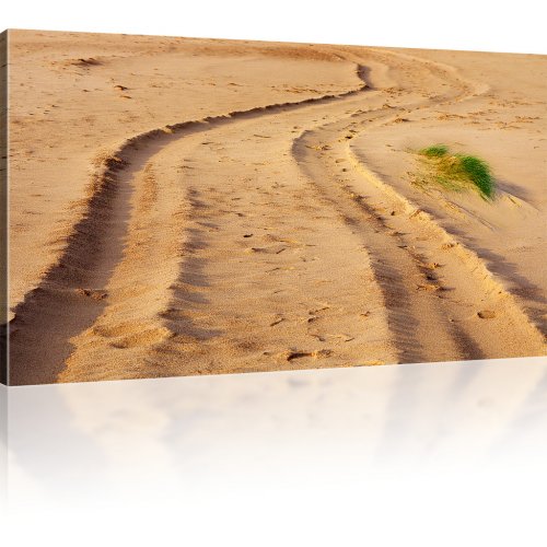 Sand Weg Wandbild auf Leinwand 