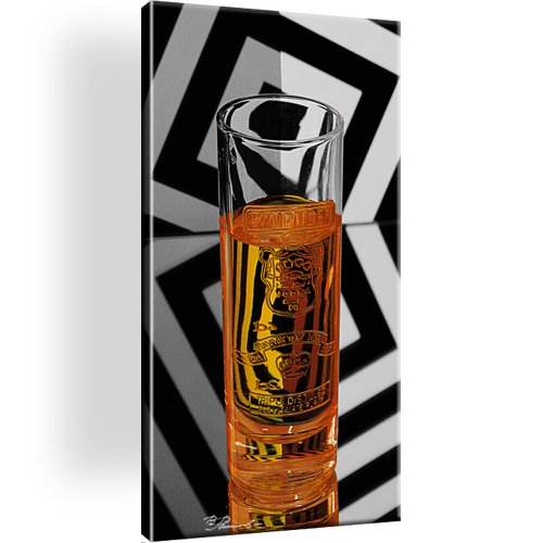 Glass Whiskey Smirnoff Bild auf Leinwand 