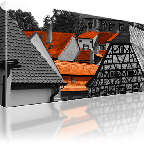 Bamberg Haus Dach Leinwandbild 